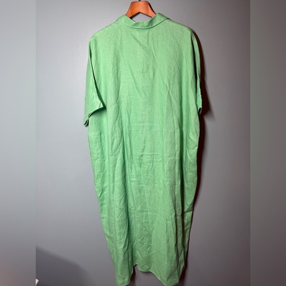 COS Belted Oversized Button Down 100% Linen Shirt Dress Maxi Size Medium -  mordernwear.com